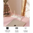 thumbnail image 4 of Mesa de noche JOONEE rosa moderna con cajón, 4 of 6