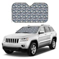 thumbnail image 4 of Bingfone Tropical Sloth Car Windshield Sunshade,Sun Foldable Sun Shield Sun Visor for Car - Small, 4 of 8