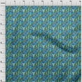 thumbnail image 4 of oneOone Cotton Poplin Medium Blue Fabric Abstracts Craft Projects Decor Fabric Printed By The Yard 56 Inch Wide, 4 of 5