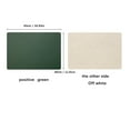 Leather Placemat Home Double Sided Rectangular Insulated Table Mat