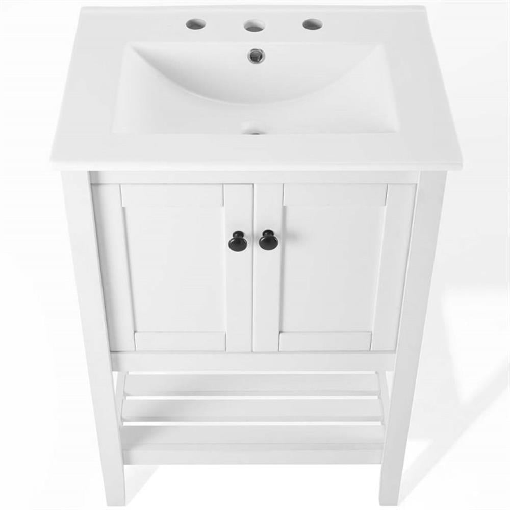 Prestige 24" Bathroom Vanity White White