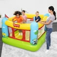 thumbnail image 4 of Fisher-Price: Bouncetastic Bouncer - Inflatable Enclosed Playhouse, Animal Theme & Bright Color Center, Mesh Walls, Jump-Tumble-Play Area, Kids 3+, 4 of 15