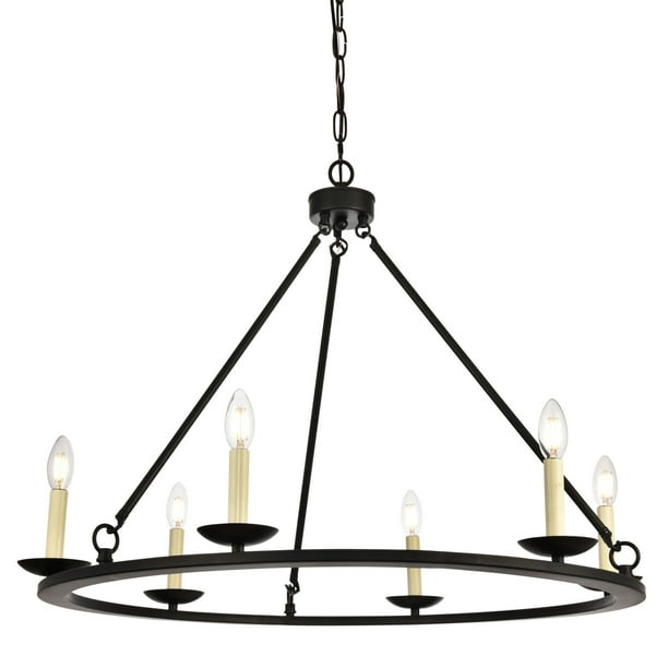 Elegant Lighting Ld6010d32 Maine 6 Light 323/8" Wide Taper Candle