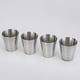 thumbnail image 4 of Juego de vasos de chupito de acero inoxidable 30ml | Copas de vino portátiles para exteriores 4 Pack | Construcción Duradera y Gruesa | Funda de cuero negro | Camping, Viajes, Fiestas | Bebida fría, 4 of 8