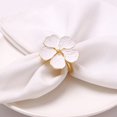 thumbnail image 3 of 6PCS Wedding Simple Plum Napkin Napkin with 6PCS Napkin Rings Sunflower Napkin Holder Rings, 3 of 7