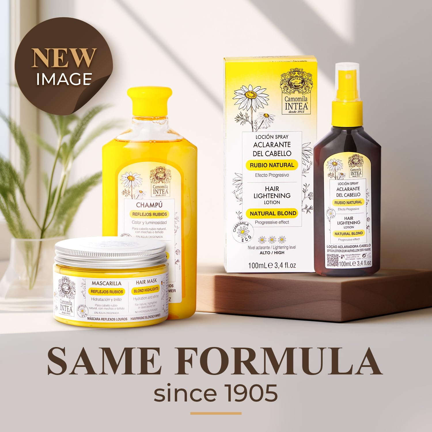 Camomila Intea Hair Lightener - 3-in-1 Kit Natural Blond Kit Camomila Intea