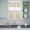 Yellow, variant on 3 Piece Kitchen Curtains and Valances Set Yellow Grey Striped Cafe Curtains 36 Inch Length Geometric Vertical Stripes White Valance & Tier Curtain for Living Room Bedroom Window 54"x18" 27"x36"*2