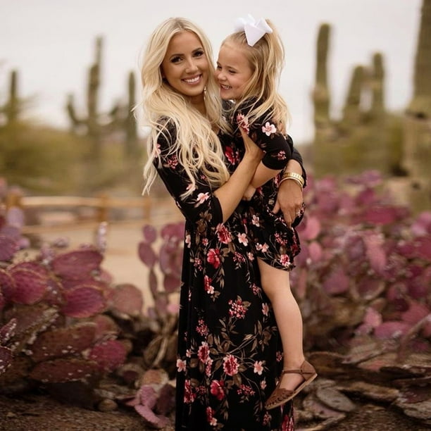 Mother daughter matching dresses plus size outlet