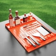 thumbnail image 3 of Silicone BBQ Grill Mat: Oil-Resistant, Easy Clean, and Space-Saving Design!, 3 of 8