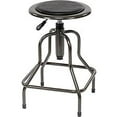 thumbnail image 2 of Vinyl Industrial Stool Without Backrest - Pneumatic Height Adjustment  Charcoal Gray, 2 of 3
