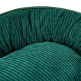 thumbnail image 4 of Vibrant Life Small Oval Corduroy Cuddler Pet Bed, Green, 22" x 15", 4 of 5