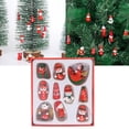 thumbnail image 1 of Christmas Wooden Mini Santa Snowman Pendant Desktop Small Christmas Tree Decorative Accessories Props, 1 of 9