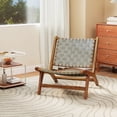 thumbnail image 2 of Coatway 1 PCS Patio Teak Wood Chair with Nylon Webbing Seat & Back for Backyard, Porch, Balcony, 2 of 8