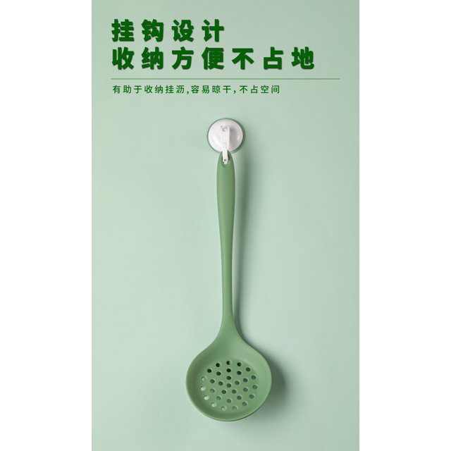 Pasta Strainer Spoon Kitchen Slotted Spoon Silicone Strain Spoon Pasta
