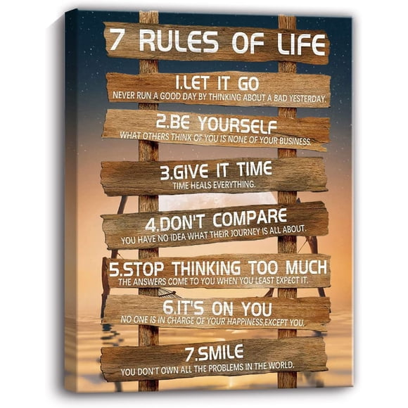 Inspirational Wall Art Canvas Picture Motivational Prints Poster Office Wall Decor Yellow 12 x 16 in