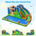 thumbnail image 3 of Costway Inflatable Water Slide Giant Splash Pool with Dual Climbing Walls & 680W Blower, 3 of 10