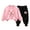 Pink, variant on Kids Velvet Hoodie & Pants Set with Bow Print, 2-Piece Long Sleeve Pullover Outfit for Boys Girls Velvet Tracksuit Set