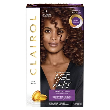Clairol Age Defy Expert Collection Hair Color, 4R Dark (Best Box Hair Color 2019)