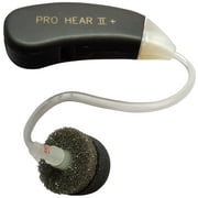 Pro Ears - Pro Hear - Behind the Ear Digital Hearing Device, Noise Amplification for Hunting, Game Ear Amplifier, Sound Compression, Passive Protection from Foam Tips (Pro Hear II+, Black)