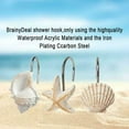 thumbnail image 4 of potrochi Seashell Shower Curtain Hooks Bathroom Beach Shell Decor, Beach Inspired Bathroom Decor, Beach Inspired Bathroom Decor, Set of 12, 4 of 8