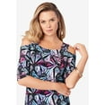 thumbnail image 2 of Roaman's Women's Plus Size Petite Plus Size Cold Shoulder Maxi Dress, 2 of 4