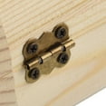 thumbnail image 4 of linyes Wood Arched Treasure Chest Decorative Pine Wood Box with Locking Clasp Plain Decorate Wooden Boxes for Art Hobbies DIY Jewelry Gift Storage, 4 of 10