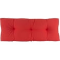thumbnail image 2 of The Gripper Non-Slip Tufted Bench Cushion for Indoor Furniture, Entryway Storage, Bay Window, Corner Nook or Piano Seat, 43 Inches, Coral, 2 of 5