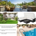 thumbnail image 5 of 6 Pieces Patio Rattan Furniture Set with Retractable Canopy, 5 of 9