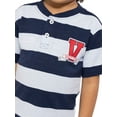 thumbnail image 3 of Wonder Nation Toddler Boy's Short Sleeve Striped Henley T-Shirt, Sizes 12M-5T, 3 of 7
