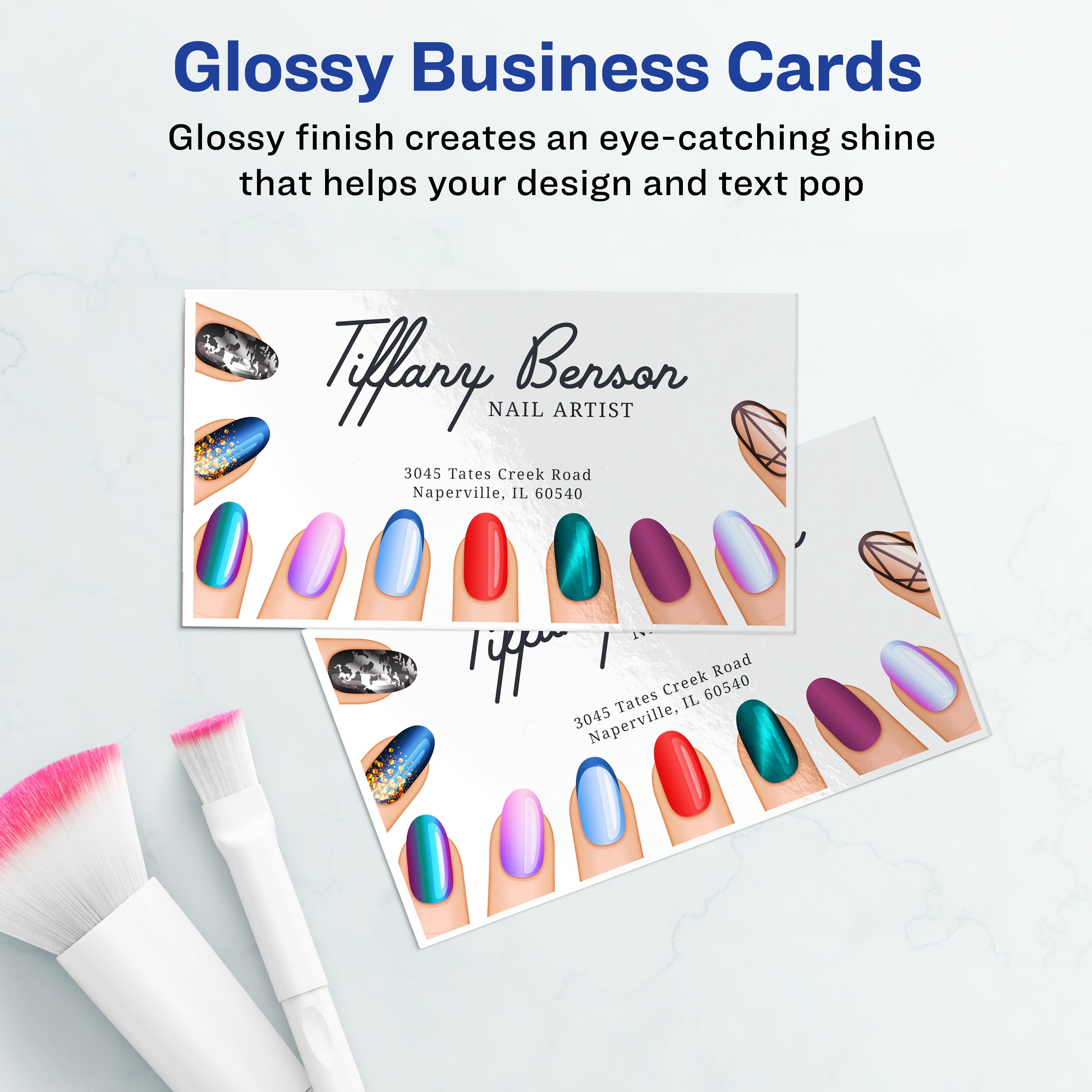  Avery Printable Business Cards, Inkjet Printers, 200 Cards(Pack  of 1), 2 x 3.5, Clean Edge, Heavyweight (8871) : Business Card Stock :  Office Products