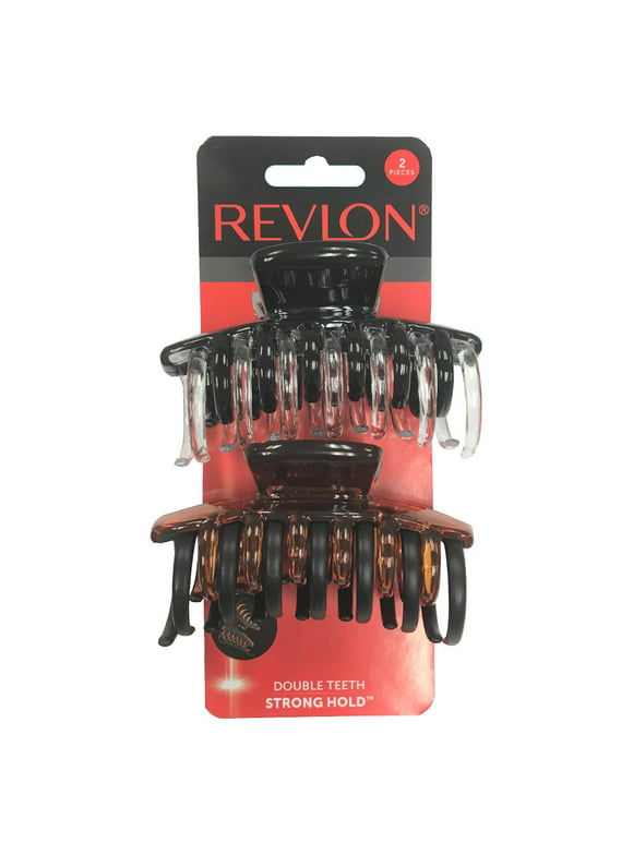 Revlon Strong Hold Hair Claw Clips, 2 Count
