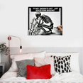 thumbnail image 5 of Orinice Skeleton Contemplation Fine Art Aesthetic Poster & Print Wall Painting for Home Decor 16x12in, 5 of 6