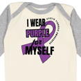 thumbnail image 4 of Inktastic I Wear Purple for Myself Cystic Fibrosis Awareness Boys or Girls Long Sleeve Baby Bodysuit, 4 of 5
