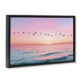 thumbnail image 2 of Stupell Industries Tropical Flight Over Pastel Ocean Black Floating Frame Canvas Art, 25 x 17, by Pink Sherbet Photography, 2 of 7