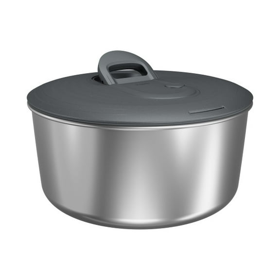 Zyliss Easy Spin Salad Spinner Stainless Steel Large (4-6 Servings)