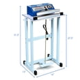 thumbnail image 2 of Gymax 12" Foot Pedal Impulse Sealer Heat Seal Plastic Bag Sealing Machine w/ Cutter, 2 of 10