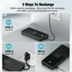 thumbnail image 4 of Cargador portátil Power Bank TXQX de 10000 mAh con cables, color negro, 4 of 7