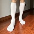 thumbnail image 5 of Classical Color Knee Length Business Dress Socks for Men Breathable Cotton Stockings for Formal and Everyday Use, 5 of 7