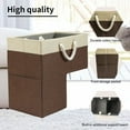 thumbnail image 6 of Shoreew Staircase Basket with Handles Clothes Storage Bag Foldable Large Capacity Kid Toys Sundries Book Storage Stair Step Storage Organizer, 6 of 7