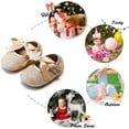 thumbnail image 5 of Soft Sole Baby Dress Shoes - Infant Baby Walking Shoes Moccasinss Rubber Sole Crib Shoes, 5 of 7
