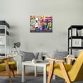 thumbnail image 3 of Colorful Graffiti Canvas Wall Art Banksy Pictures Decor Never Give Up Inspirational Unframed Art Girl Graffiti Posters Prints Decor Ready to Hang, 3 of 3