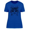 thumbnail image 1 of Cute Kitten With Bandana, Sketch Tee Women's -Image by Shutterstock, 1 of 1