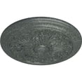 thumbnail image 3 of Ekena Millwork 16 7/8"OD x 5/8"P Vienna Ceiling Medallion (Fits Canopies up to 3 1/4"), Hand-Painted Athenian Green Crackle, 3 of 6