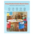 thumbnail image 3 of Chair Pockets for Classroom - 24 Pack - 18 x 20 Inch Organizer - Chairback Buddy with Name Tag - School Supplies for Kids - 6 Colors, 3 of 6