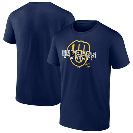Men s Navy Milwaukee Brewers Stellar T-Shirt