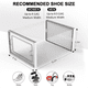thumbnail image 5 of Caja de almacenamiento de zapatos, cajas de almacenamiento de zapatos transparentes, contenedores organizadores apilables de plástico duro, color blanco, 5 of 6