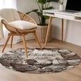 thumbnail image 4 of Brown Vintage Rooster Round Area Rug 3Ft Washable Small Circle Rugs for Kitchen Entryway, Farmhouse Wooden Chickens Farm Non-Slip Carpet Floor Mats Indoor Outdoor Carpet Runner Aesthetic Home Decor, 4 of 8