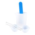 thumbnail image 1 of 6PCS DIY Silicone Resin Measuring Cups Tool Kit 100mL Measure Cups Mixing Sticks Spoon for, 1 of 7