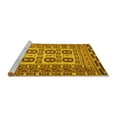thumbnail image 2 of Ahgly Company Machine Washable Indoor Round Persian Yellow Traditional Area Rugs, 5' Round, 2 of 4