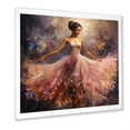 thumbnail image 2 of Designart "Balletic Movement Pink Dance of the Ballerina" Fashion Framed Wall Art Decor - Glam Pink Ballet Bedroom Framed Canvas Wall Art, 2 of 6